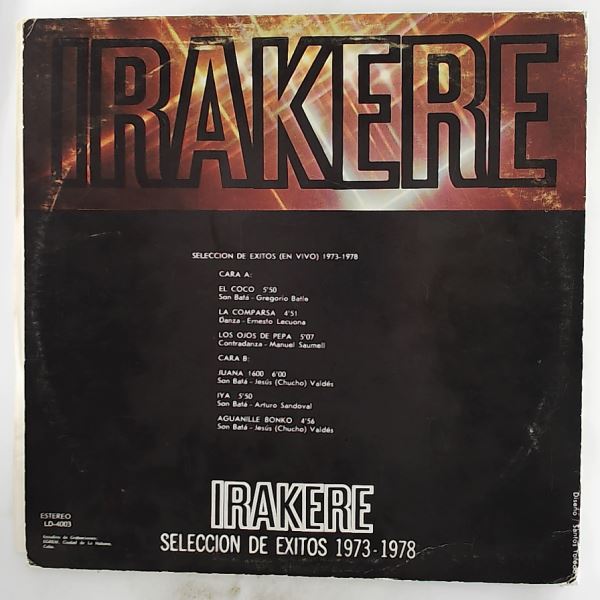 Irakere — Seleccion De Exitos 1973 - 1978 Volumen 1