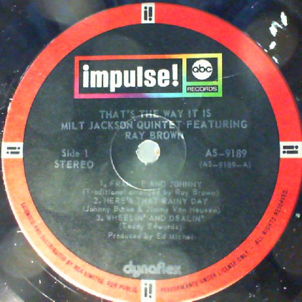 Milt Jackson / Ray Brown — That's The Way It Is