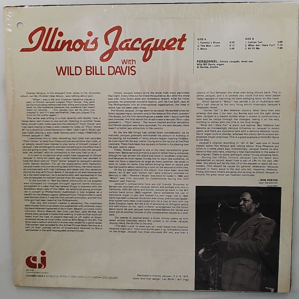 Jacquet Illinois With Davis Wild Bill — Jacquet Illinois With Davis Wild Bill