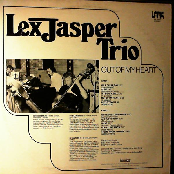 Jasper Lex Trio — Out Of My Heart