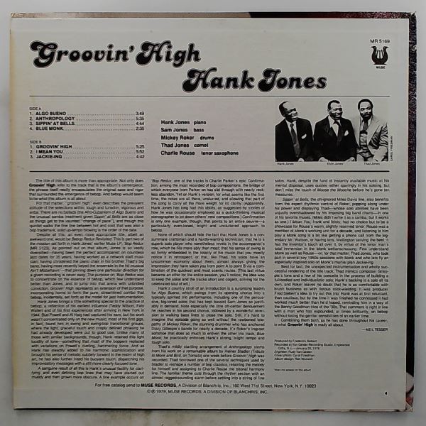 Jones Hank — Groovin' High