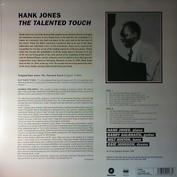 Jones Hank — The talented touch
