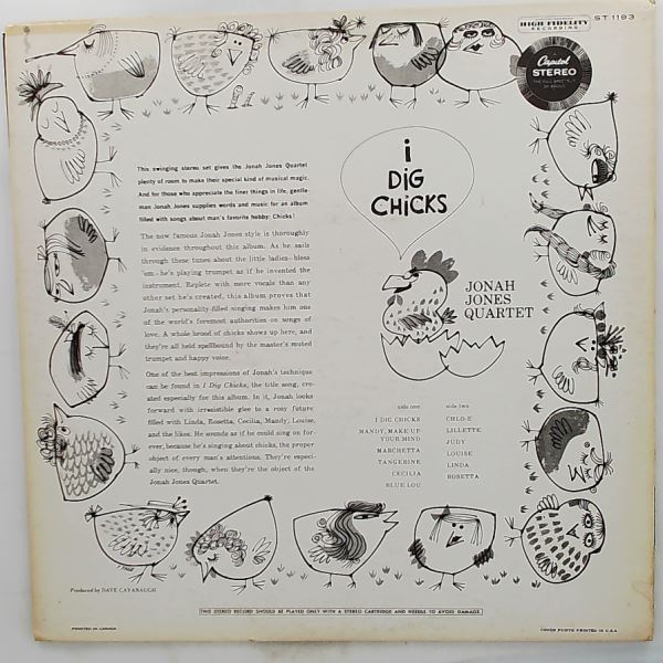 Jones Jonah Quartet — I Dig Chicks