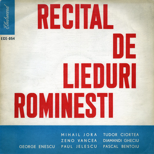 Various Artists — Recital De Lieduri Rominesti