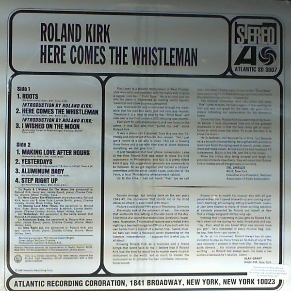 Roland Kirk — Here Comes The Whistleman