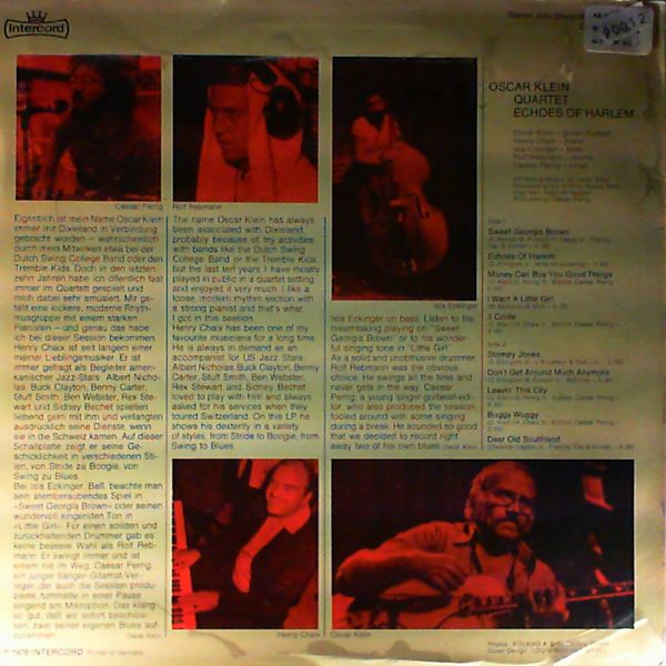 Klein Oscar Quartet — Echoes Of Harlem