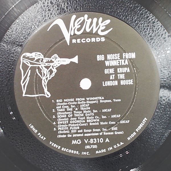 Krupa Gene — Big Noise From Winnetka - Krupa Gene At The London House