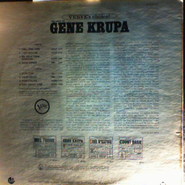 Krupa Gene — Verve's Choice! The Best Of Krupa Gene