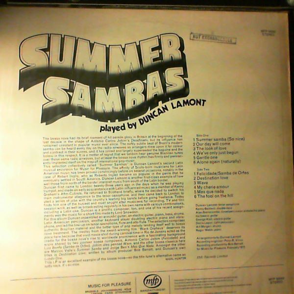 Lamont Duncan — Summer Sambas