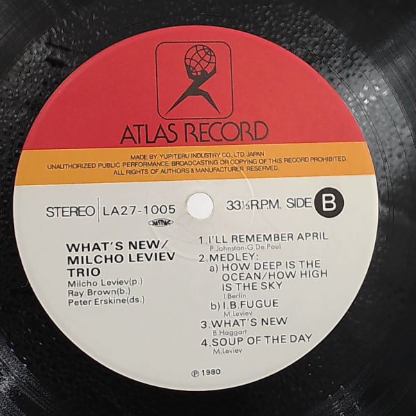 Leviev Milcho Trio — What's New