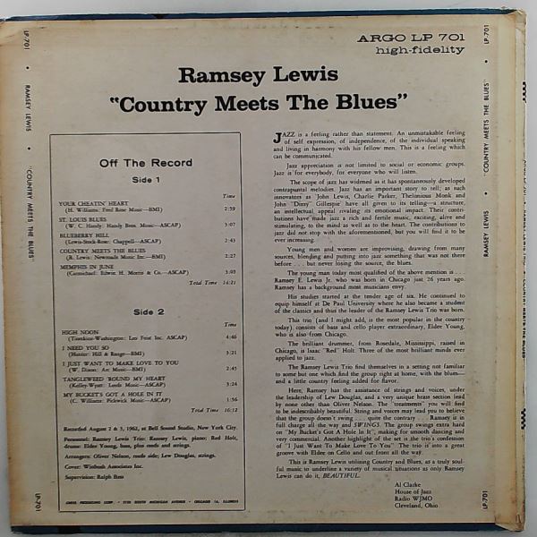 Lewis Ramsey Trio — Country Meets The Blues