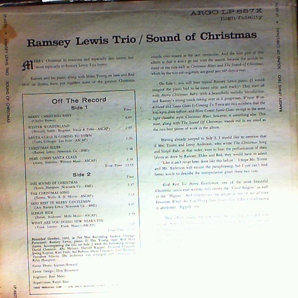 Lewis Ramsey Trio — Sound of Christmas