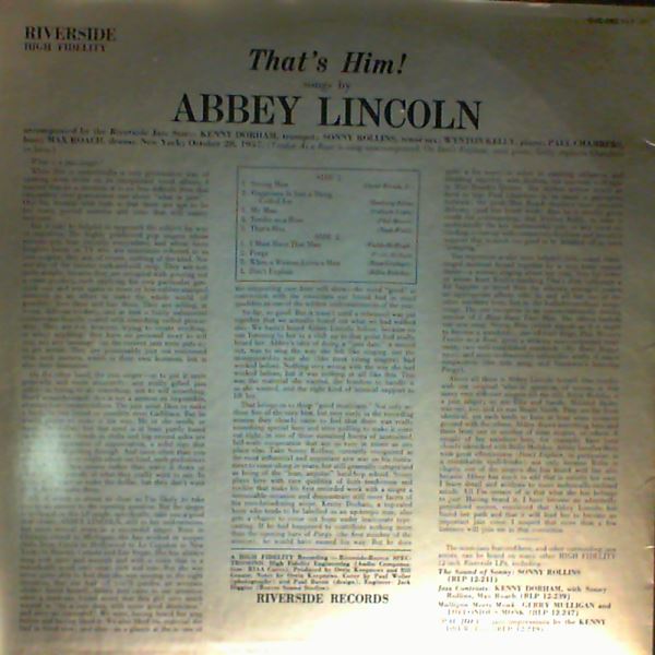 Lincoln Abbey — That's Him!