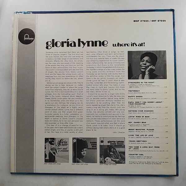 Lynne Gloria — Where It's At!