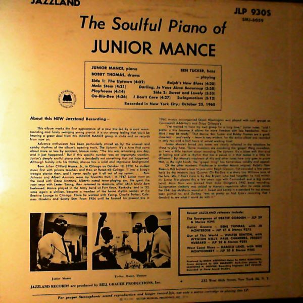 Mance Junior — Soulful Piano Of Mance Junior