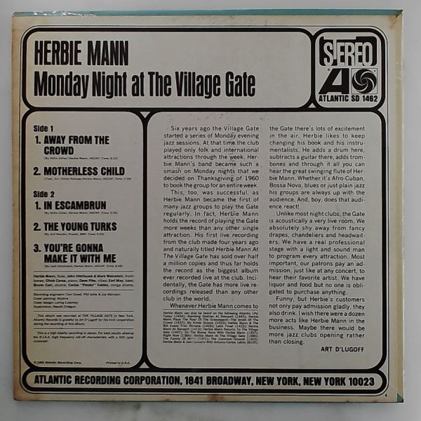 Mann Herbie — Monday Night At The Village Gate