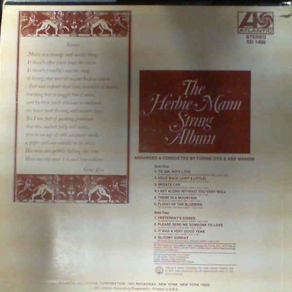 Mann Herbie — The Herbie Mann String Album