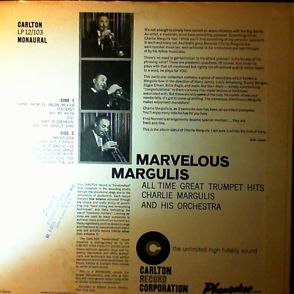 Margulis Charles (Marvelous Margulis) — All Time Great Trumpet Hits