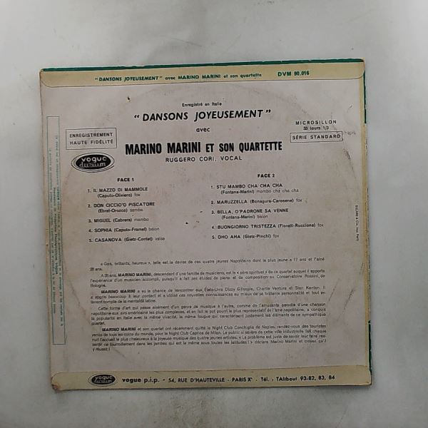 Marini Marino Et Son Quartette — Dansons Joyeusement Avec Marini Marino Quartette (Dansons Joyeusement – Vol. 1)