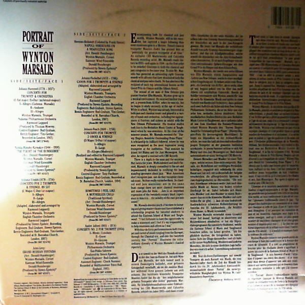 Marsalis Wynton — Portrait Of Wynton Marsalis