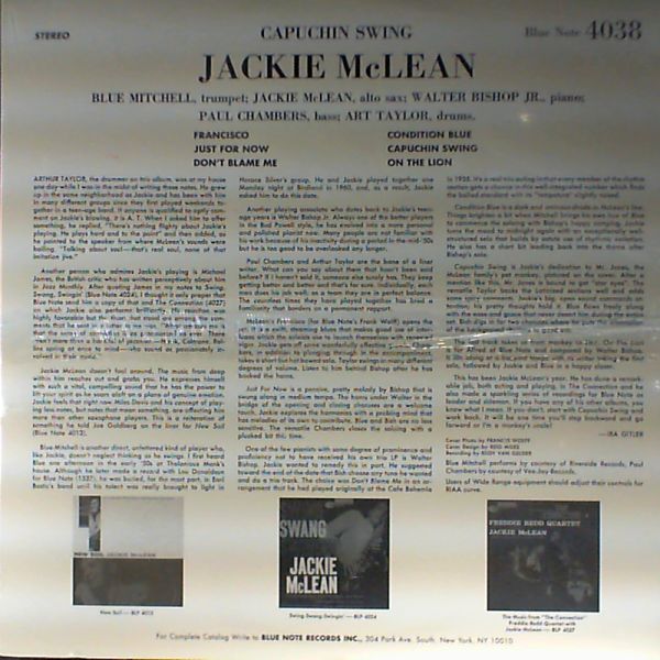 McLean Jackie — Capuchin Swing