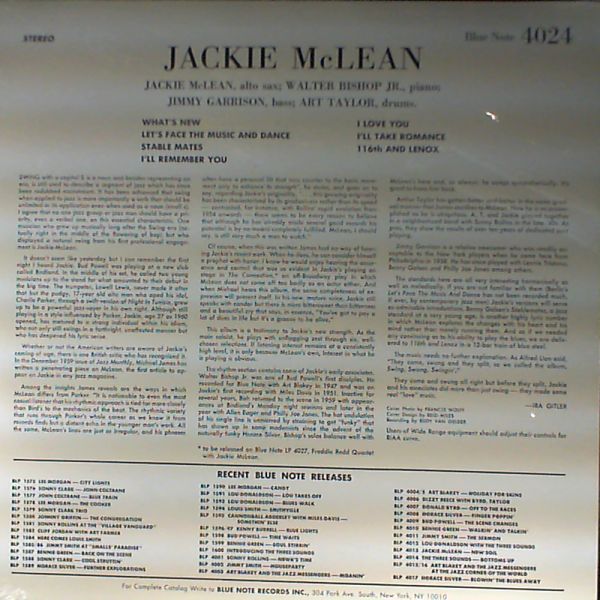 McLean Jackie — Swing, Swang, Swingin'
