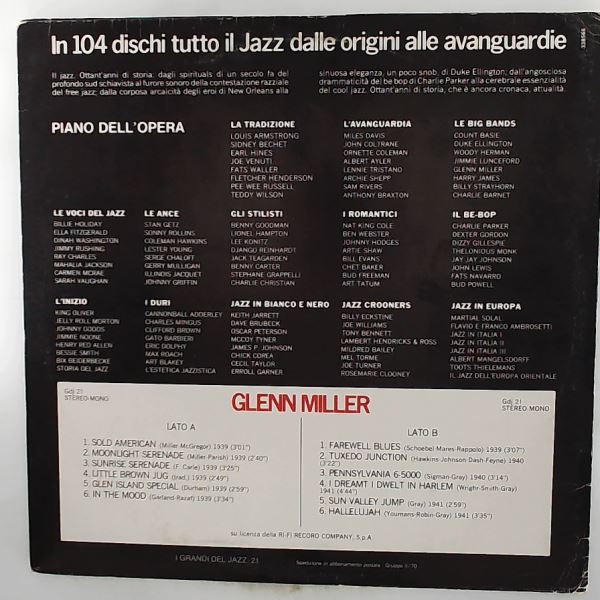 Miller Glenn — Miller Glenn (I Grandi Del Jazz – 21)