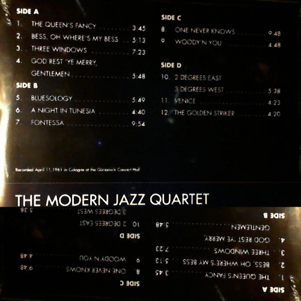 Modern Jazz Quartet (MJQ) — 1957 Cologne, Gurzenich Concert Hall