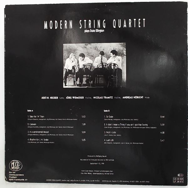 Modern String Quartet (plays Ellington Duke) — Plays Ellington Duke