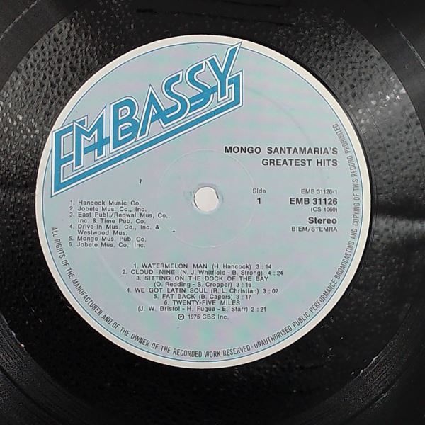 Santamaria Mongo — Santamaria Mongo's Greatest Hits