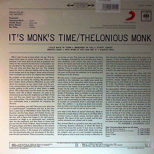Monk Thelonious Orchestra — It`s Monk`s time