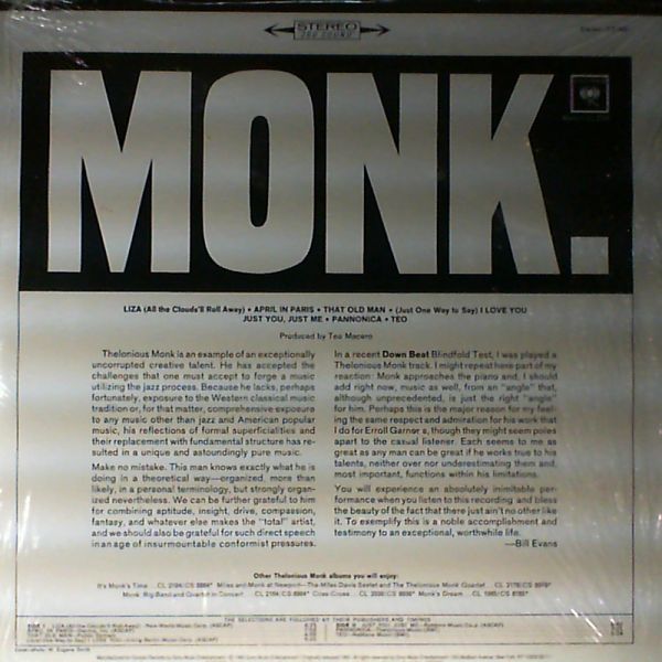 Monk Thelonious Orchestra — Monk.