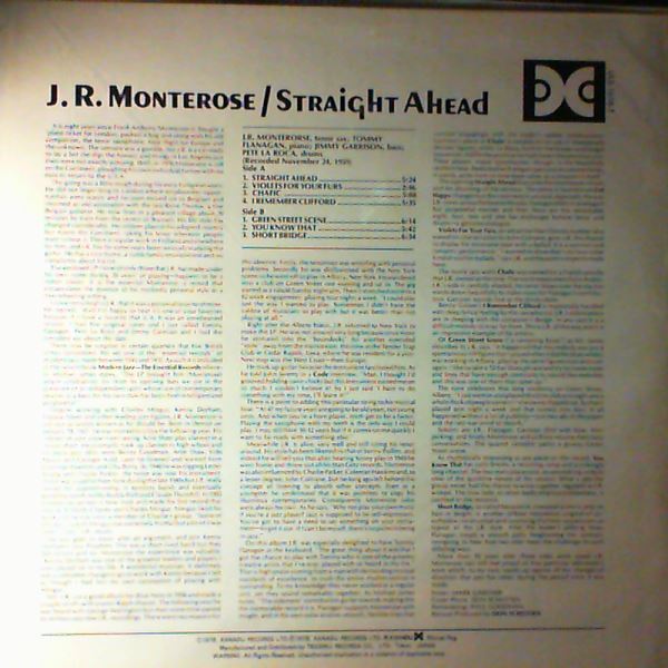 Monterose J. R. — Straight Ahead