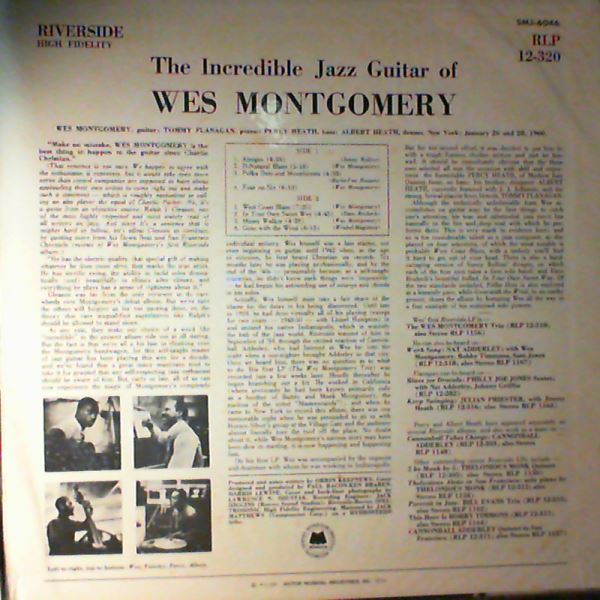 Montgomery Wes — Incredible Jazz Guitar Of Montgomery Wes