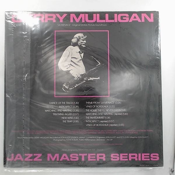 Mulligan Gerry — Original Soundtrack For La Menace ("La Menace" Original Motion Picture Soundtrack)