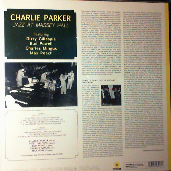 Parker / Gillespie / Powell / Roach / Mingus — The Quintet Jazz At Massey Hall