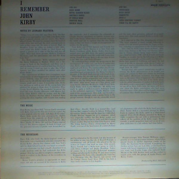 Pell Dave — I Remember John Kirby