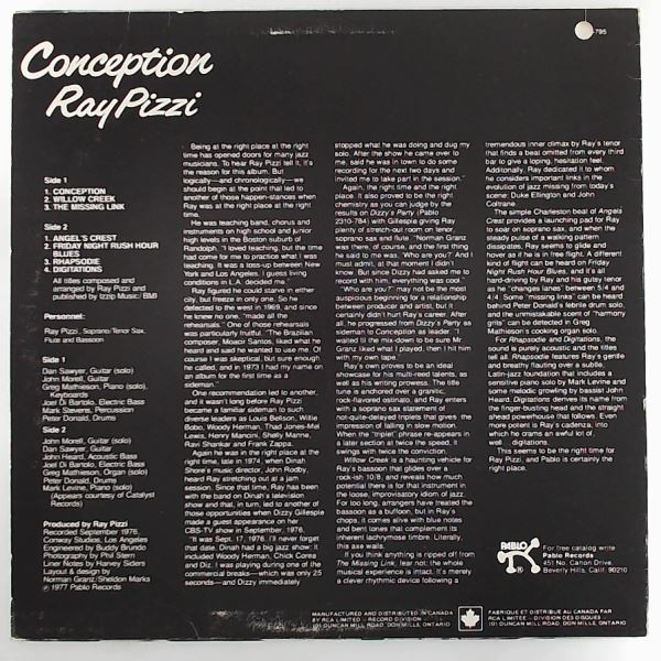 Pizzi Ray — Conception