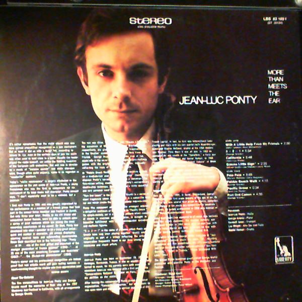 Ponty Jean-Luc — More Than Meets The Ear