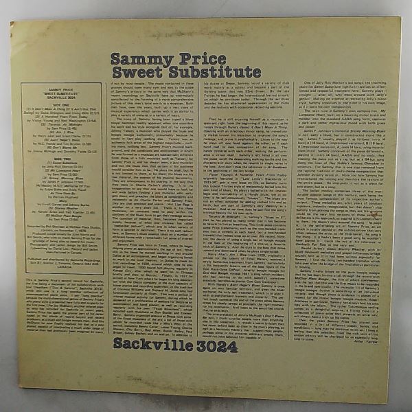 Sammy Price — Sweet Substitute
