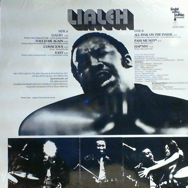 Purdie Bernard — Lialeh. Original motion picture soundtrack.