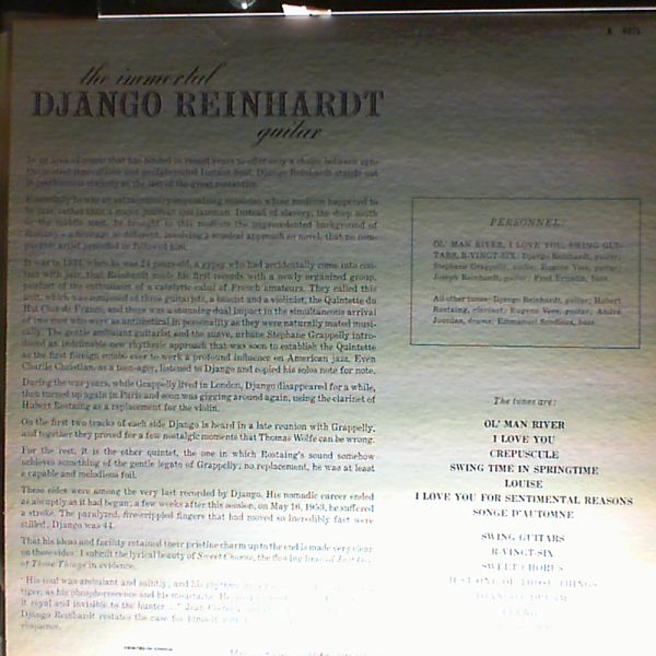 Reinhardt Django — Immortal Django Reinhardt Guitar