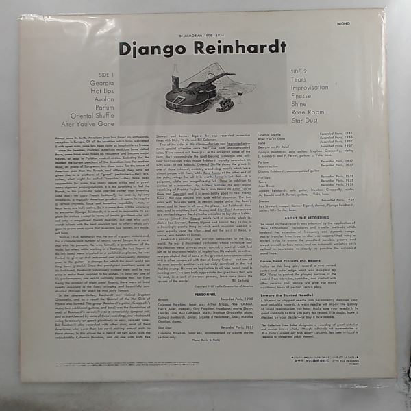 Reinhardt Django — In Memoriam 1908-1954