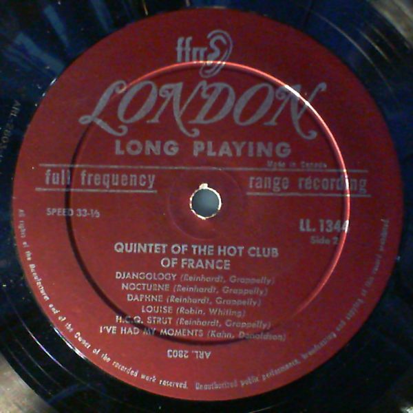 Reinhardt Django/ Grappelly Stephane — Swing From Paris