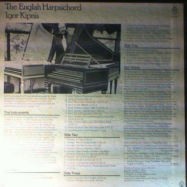 Kipnis Igor — Byrd W. Farnaby G. Tomkins T. Purcell H. Handel G. Arne T. Bach J. Dussek J.