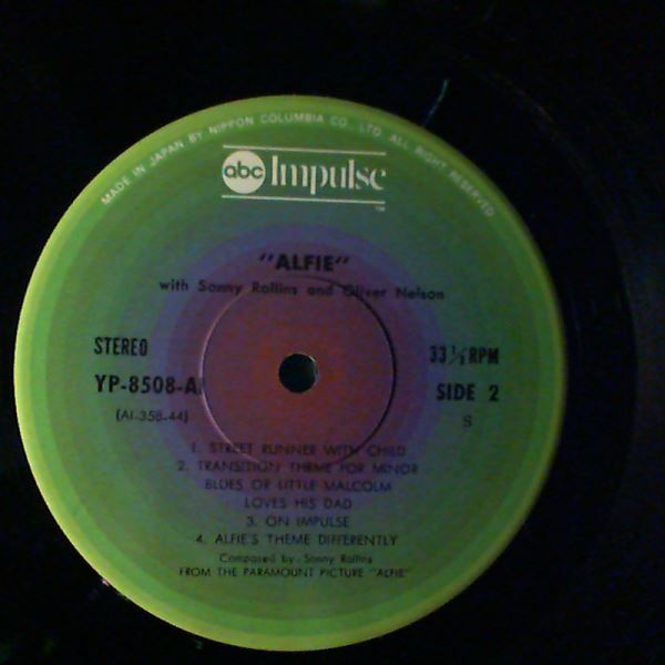 Rollins Sonny — Original Music From The Score "Alfie"