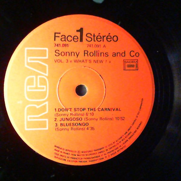 Rollins Sonny — Vol 3: "What's New?" / Vol 4: "Our Man In Jazz"