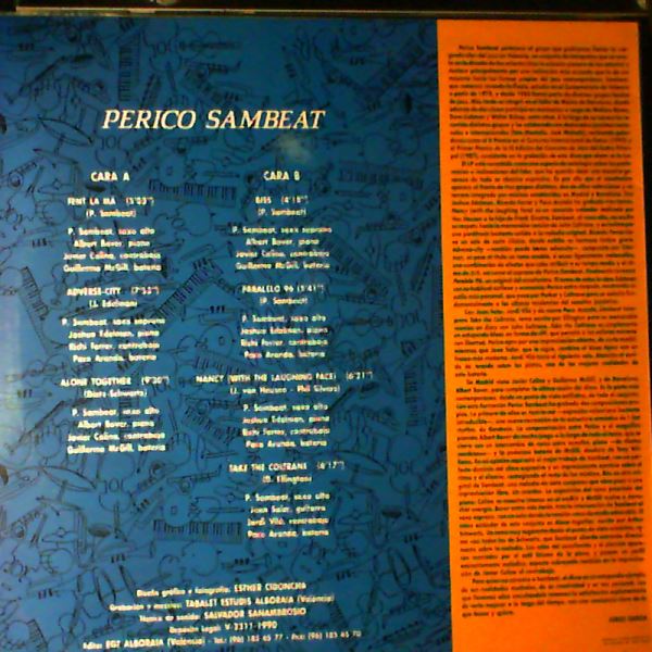 Sambeat Perico — III Concurso de Jazz Diputacio de Valencia