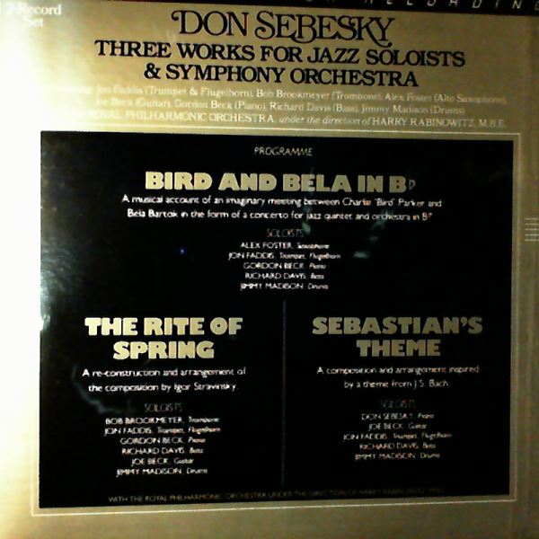 Sebesky Don — Three Works For Jazz Soloists & Symphony Orchestra