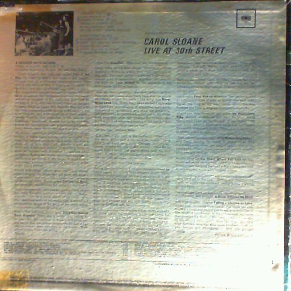 Sloane Carol — Live At 30th Street